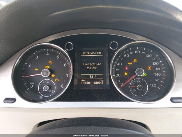 2009 Volkswagen Cc Luxury მანქანა იყიდება აუქციონზე, vin: WVWHL73C09E523415, აუქციონის ნომერი: 45750490