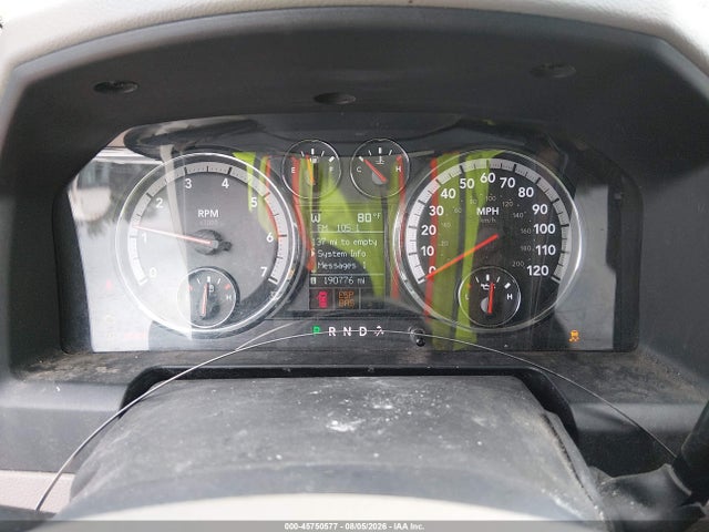 45750577 :رقم المزاد ، 1D3HV13TX9S805612 vin ، 2009 Dodge Ram 1500 Slt/sport/trx مزاد بيع
