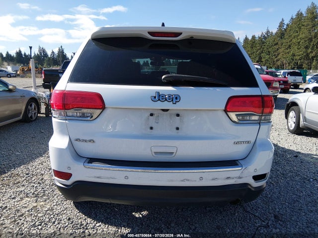 45750684 :رقم المزاد ، 1C4RJFBG5GC456909 vin ، 2016 Jeep Grand Cherokee Limited مزاد بيع