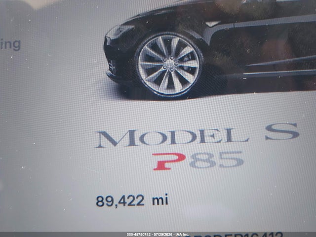 Продаж на аукціоні авто 2013 Tesla Model S Performance, vin: 5YJSA1CP2DFP16412, номер лоту: 45750742