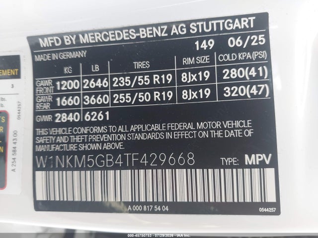 Продаж на аукціоні авто 2026 Mercedes-benz Glc 350e 4matic, vin: W1NKM5GB4TF429668, номер лоту: 45750753