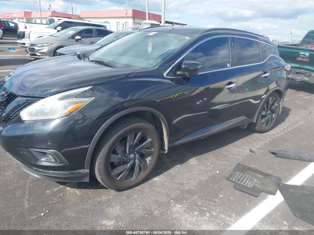 45750765 :رقم المزاد ، 5N1AZ2MH3JN134135 vin ، 2018 Nissan Murano Sl مزاد بيع