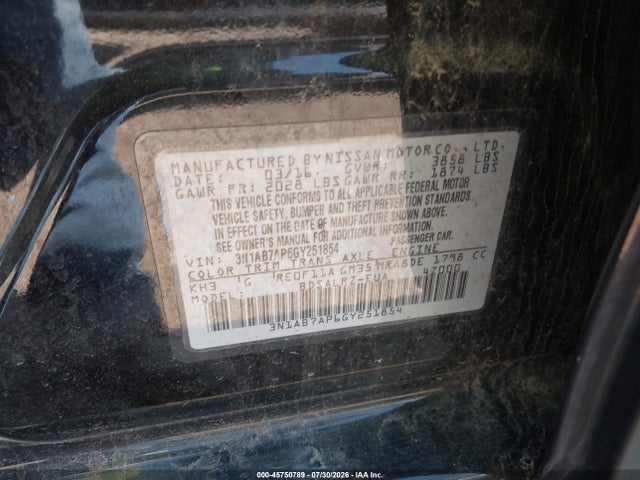 Продаж на аукціоні авто 2016 Nissan Sentra Sr, vin: 3N1AB7AP6GY251854, номер лоту: 45750789