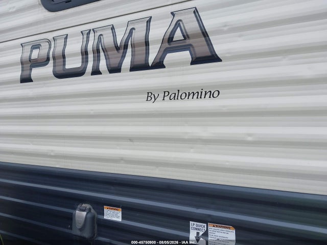 45750900 :رقم المزاد ، 4X4FPUB28KP077473 vin ، 2019 Palomino Puma Series M-255rks مزاد بيع