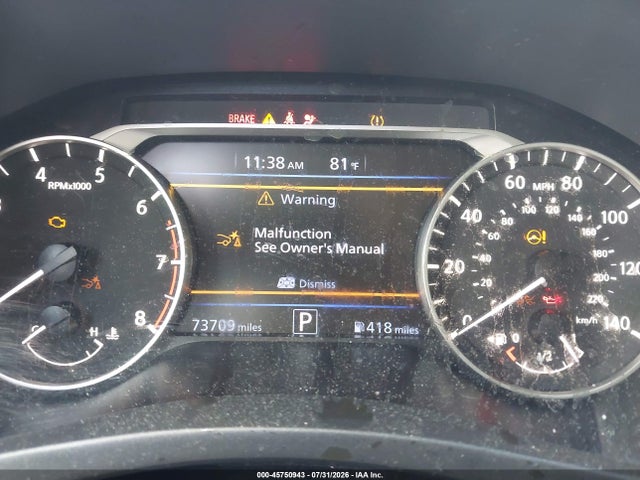 2022 Nissan Altima Sv Fwd მანქანა იყიდება აუქციონზე, vin: 1N4BL4DV6NN370852, აუქციონის ნომერი: 45750943