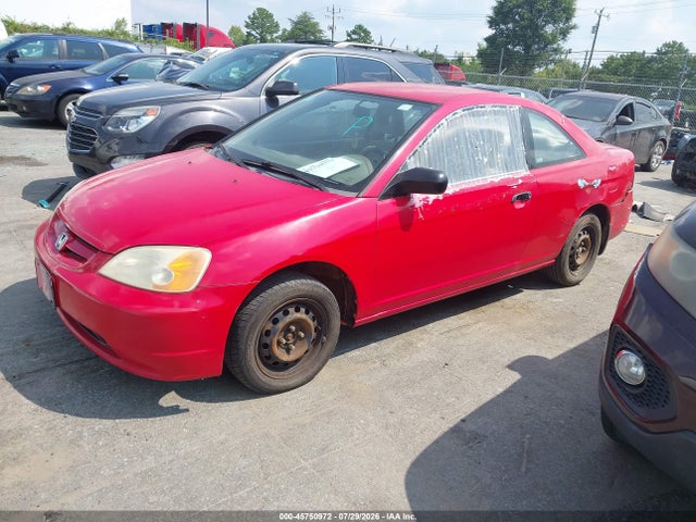 2001 Honda Civic Lx მანქანა იყიდება აუქციონზე, vin: 1HGEM22541L056779, აუქციონის ნომერი: 45750972