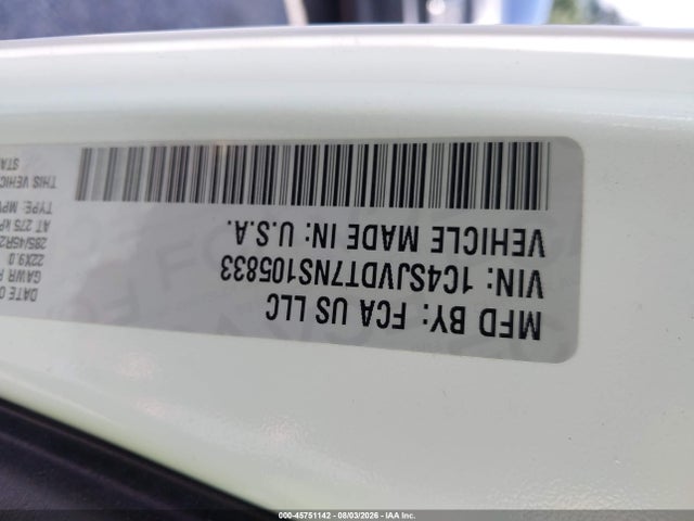 Продажа на аукционе авто 2022 Jeep Wagoneer Series Iii 4x4, vin: 1C4SJVDT7NS105833, номер лота: 45751142