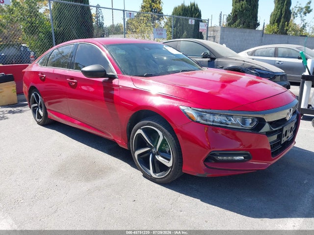 45751220 :رقم المزاد ، 1HGCV1F37JA096762 vin ، 2018 Honda Accord Sport مزاد بيع