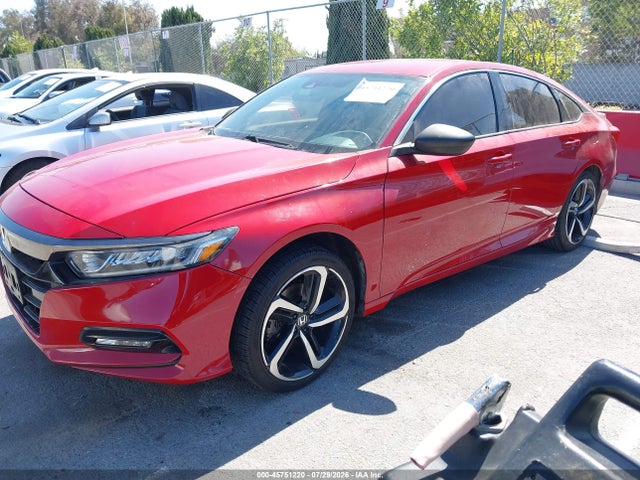 45751220 :رقم المزاد ، 1HGCV1F37JA096762 vin ، 2018 Honda Accord Sport مزاد بيع