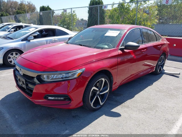 45751220 :رقم المزاد ، 1HGCV1F37JA096762 vin ، 2018 Honda Accord Sport مزاد بيع