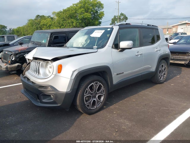 2015 Jeep Renegade Limited მანქანა იყიდება აუქციონზე, vin: ZACCJADT0FPB74946, აუქციონის ნომერი: 45751250