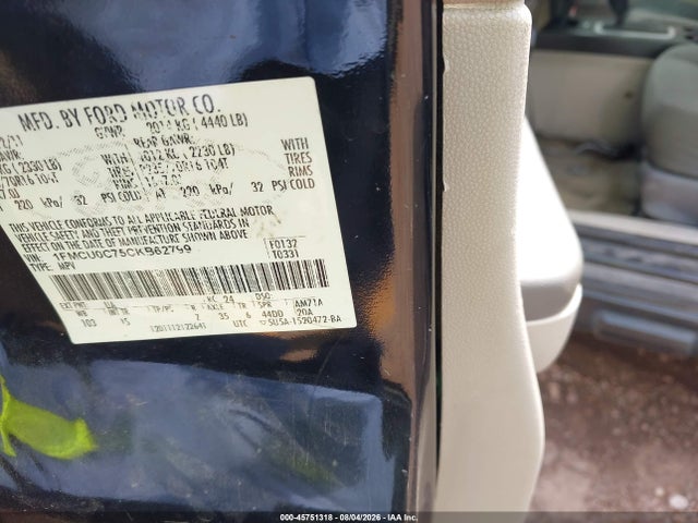 Продажа на аукционе авто 2012 Ford Escape Xls, vin: 1FMCU0C75CKB62799, номер лота: 45751318