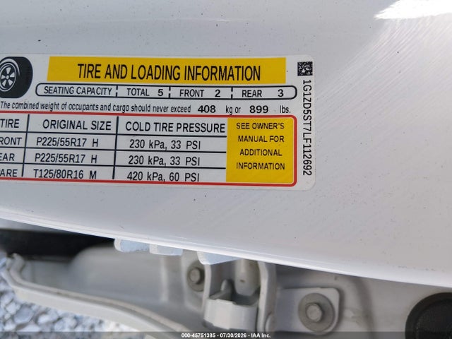 Продажа на аукционе авто 2020 Chevrolet Malibu Fwd Lt, vin: 1G1ZD5ST7LF112692, номер лота: 45751385