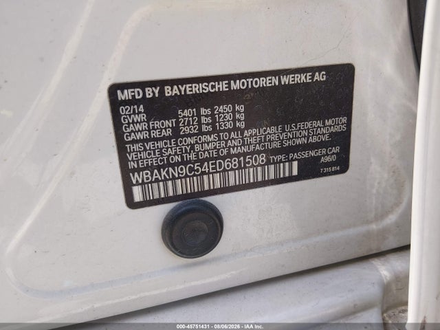 BMW 550i 2014 WBAKN9C54ED681508 Image 9