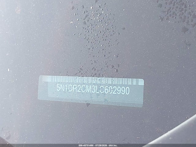 5N1DR2CM3LC602990 Nissan Pathfinder Sl 4wd