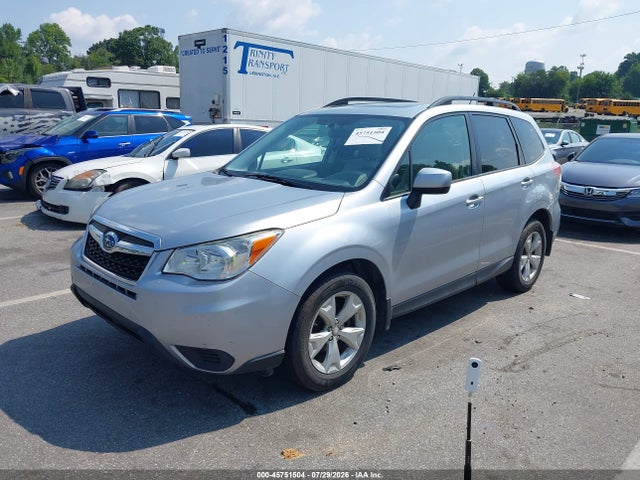 2015 Subaru Forester 2.5i Premium მანქანა იყიდება აუქციონზე, vin: JF2SJADC6FH826136, აუქციონის ნომერი: 45751504