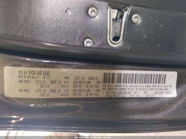 2018 Jeep Cherokee Limited Fwd მანქანა იყიდება აუქციონზე, vin: 1C4PJLDB5JD621401, აუქციონის ნომერი: 45751654