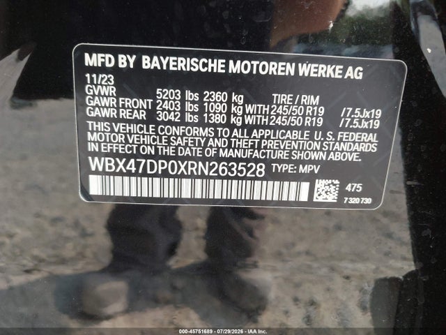 BMW X3 Sdrive30i 2024 WBX47DP0XRN263528 Image 9