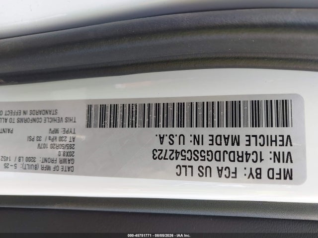 Dodge Durango Gt Plus Awd 2025 1C4RDJDG5SC542723 Image 9