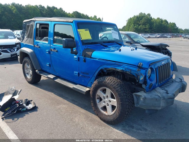 45751781 :رقم المزاد ، 1C4BJWDG8FL689731 vin ، 2015 Jeep Wrangler Unlimited Sport مزاد بيع
