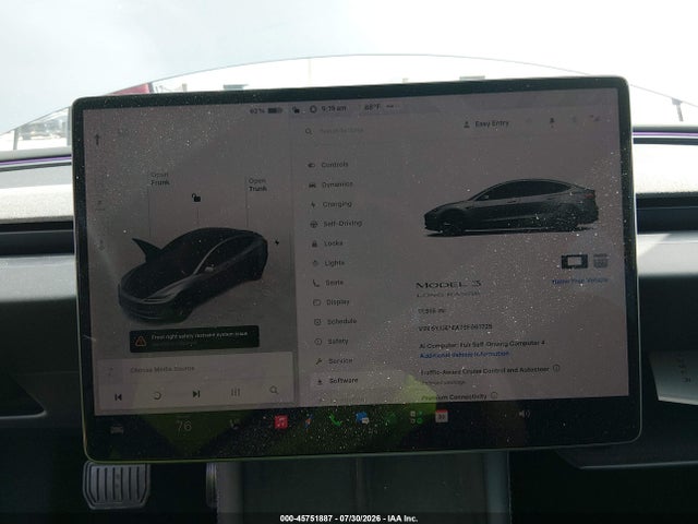 Aukcja sprzedaży 2025 Tesla Model 3 Long Range Rear-wheel Drive/standard Rear-wheel Drive, vin: 5YJ3E1EA7SF991725, numer aukcji: 45751887