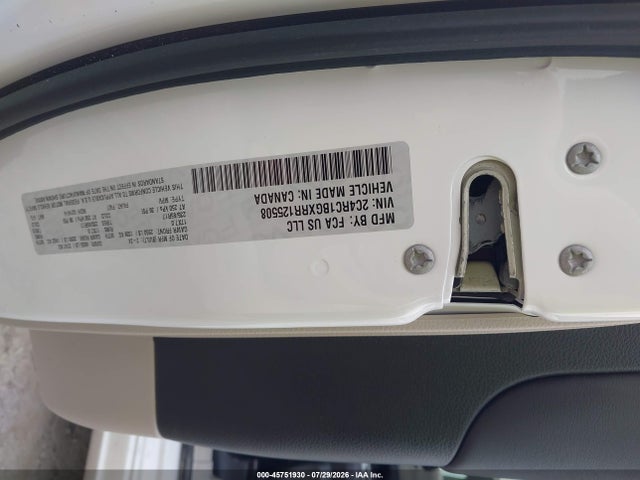 45751930 :رقم المزاد ، 2C4RC1BGXRR125508 vin ، 2024 Chrysler Pacifica Touring L مزاد بيع