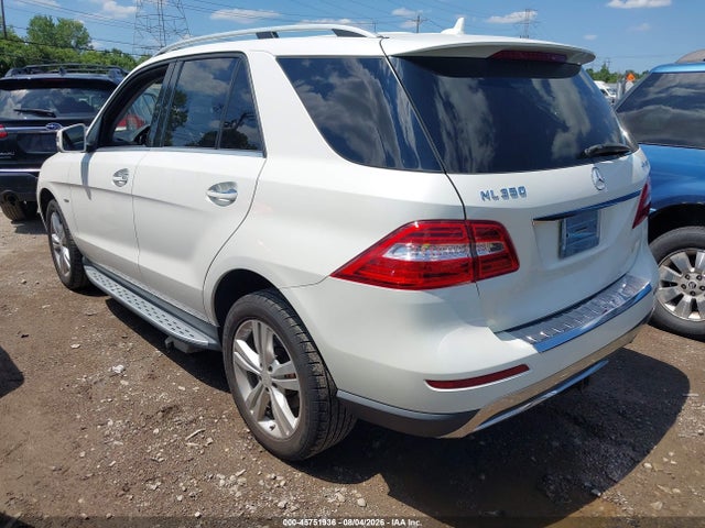 45751936 :رقم المزاد ، 4JGDA5HB8CA094625 vin ، 2012 Mercedes-benz Ml 350 4matic مزاد بيع