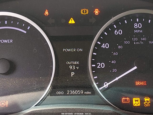 Aukcja sprzedaży 2013 Lexus Es 300h, vin: JTHBW1GGXD2013122, numer aukcji: 45752082