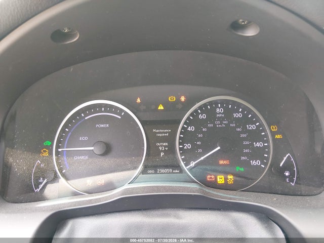 Aukcja sprzedaży 2013 Lexus Es 300h, vin: JTHBW1GGXD2013122, numer aukcji: 45752082