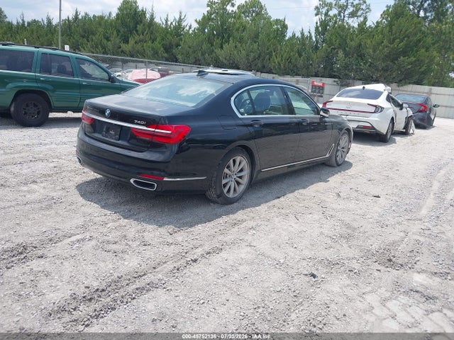 2019 Bmw 740i მანქანა იყიდება აუქციონზე, vin: WBA7E2C52KB216746, აუქციონის ნომერი: 45752136