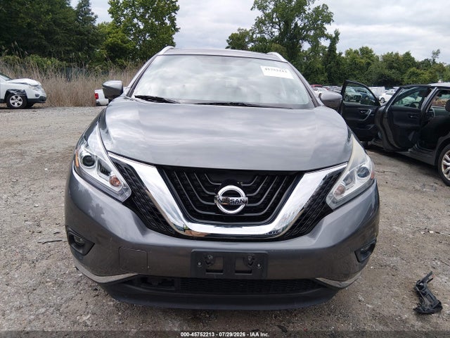 2018 Nissan Murano Platinum მანქანა იყიდება აუქციონზე, vin: 5N1AZ2MH1JN197833, აუქციონის ნომერი: 45752213