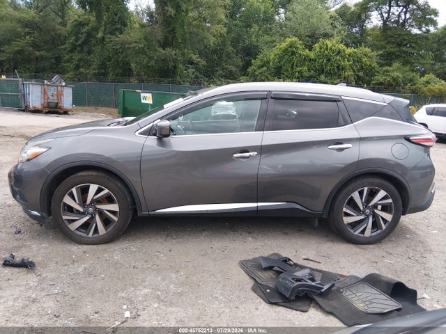 2018 Nissan Murano Platinum მანქანა იყიდება აუქციონზე, vin: 5N1AZ2MH1JN197833, აუქციონის ნომერი: 45752213