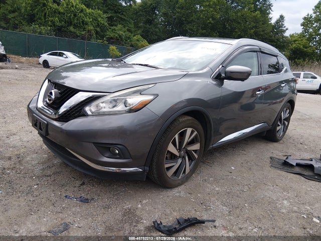 2018 Nissan Murano Platinum მანქანა იყიდება აუქციონზე, vin: 5N1AZ2MH1JN197833, აუქციონის ნომერი: 45752213
