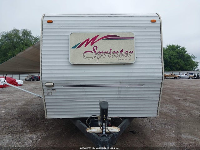 1998 Keystone Sprinter 265rl მანქანა იყიდება აუქციონზე, vin: 4YDT26528W1004592, აუქციონის ნომერი: 45752264