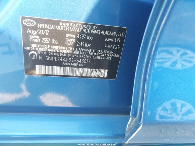 Hyundai SONATA SE 2018 5NPE24AF9JH643073 Image 9