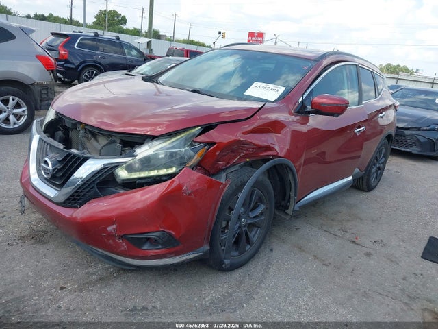 45752393 :رقم المزاد ، 5N1AZ2MGXJN140604 vin ، 2018 Nissan Murano Sv مزاد بيع