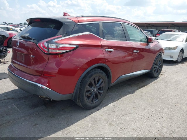 45752393 :رقم المزاد ، 5N1AZ2MGXJN140604 vin ، 2018 Nissan Murano Sv مزاد بيع