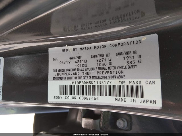 Mazda Mazda3 Preferred Package 2019 JM1BPBDM8K1133177 Image 9