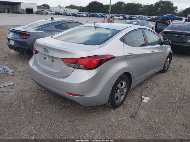 2015 Hyundai Elantra Se მანქანა იყიდება აუქციონზე, vin: 5NPDH4AE7FH633926, აუქციონის ნომერი: 45752427