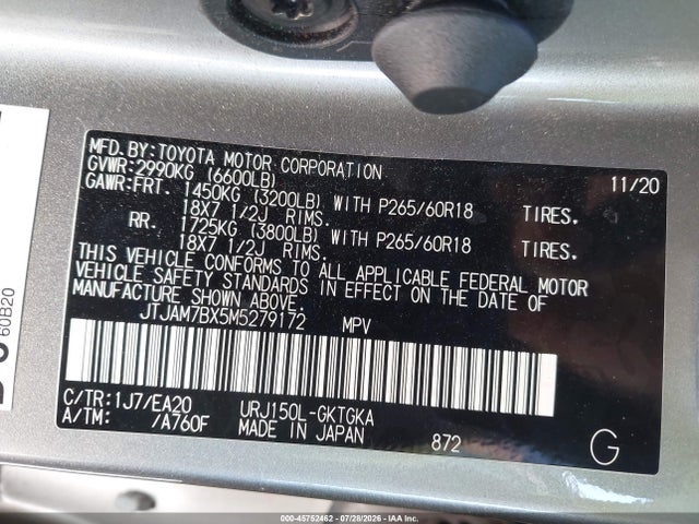 Lexus Gx 460 Premium 2021 JTJAM7BX5M5279172 Image 9