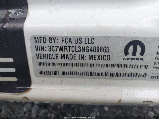 Продажа на аукционе авто 2022 Ram 3500 Chassis Tradesman/slt/laramie/limited, vin: 3C7WRTCL3NG409865, номер лота: 45752477
