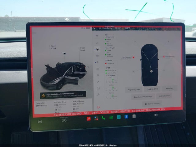 Продажа на аукционе авто 2024 Tesla Model 3 Long Range Dual Motor All-wheel Drive/rear-wheel Drive, vin: 5YJ3E1EAXRF783560, номер лота: 45752508