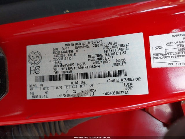 1FTEW1E89HKD98544 Ford F-150 Xlt