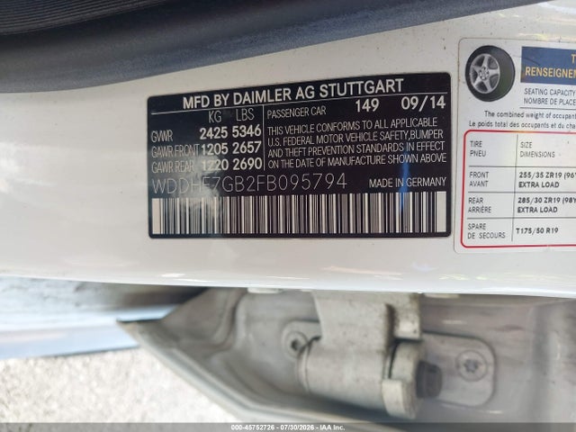 Продажа на аукционе авто 2015 Mercedes-benz E 63 Amg S 4matic, vin: WDDHF7GB2FB095794, номер лота: 45752726