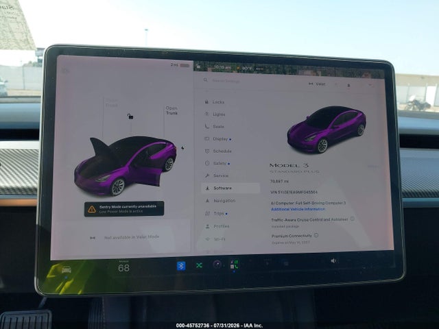 Auction sale of the 2021 Tesla Model 3 Standard Range Plus Rear-wheel Drive, vin: 5YJ3E1EA9MF045564, lot number: 45752736