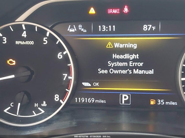 Продаж на аукціоні авто 2020 Nissan Murano Sv Fwd, vin: 5N1AZ2BJ3LN174871, номер лоту: 45752786