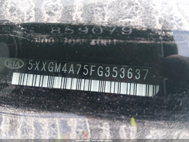 5XXGM4A75FG353637 KIA Optima Lx