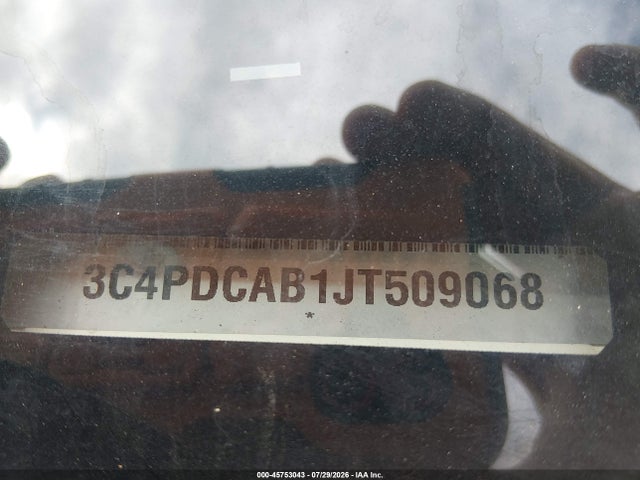 Продаж на аукціоні авто 2018 Dodge Journey Se, vin: 3C4PDCAB1JT509068, номер лоту: 45753043
