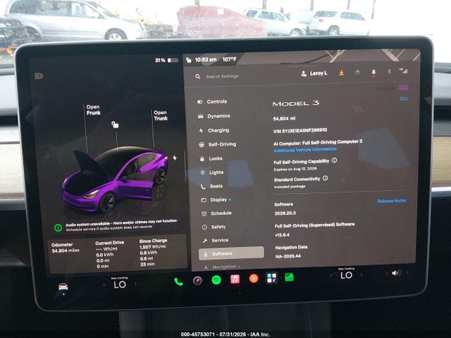 Tesla Model 3 Rear-wheel Drive 2022 5YJ3E1EA5NF296910 Image 18