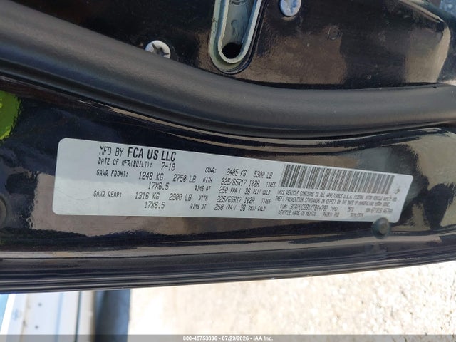 45753096 :رقم المزاد ، 3C4PDCBB1KT844797 vin ، 2019 Dodge Journey Se مزاد بيع